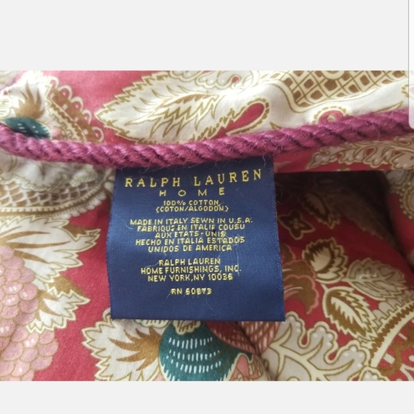 Ralph Lauren Home Bedding Vintage Ralph Lauren Red Jardiniere